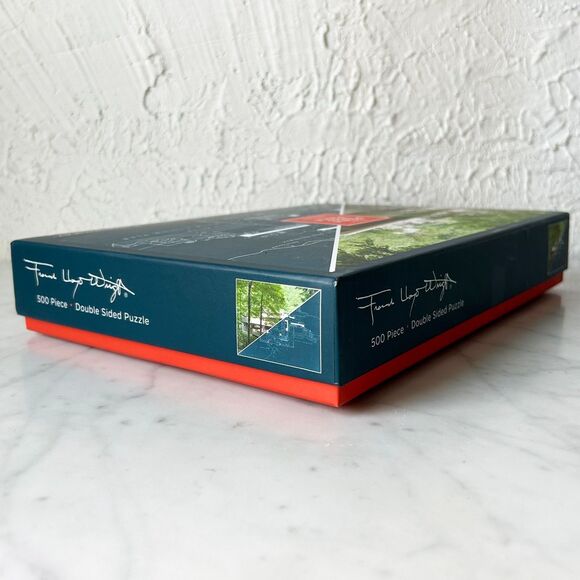 Frank Lloyd Wright Fallingwater Double Sided 500 Piece Puzzle - Complete - Picture 9 of 9